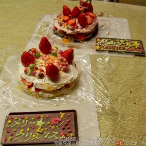 クリスマスケーキをつくろう！③