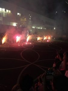 番町の夏・庭の花火